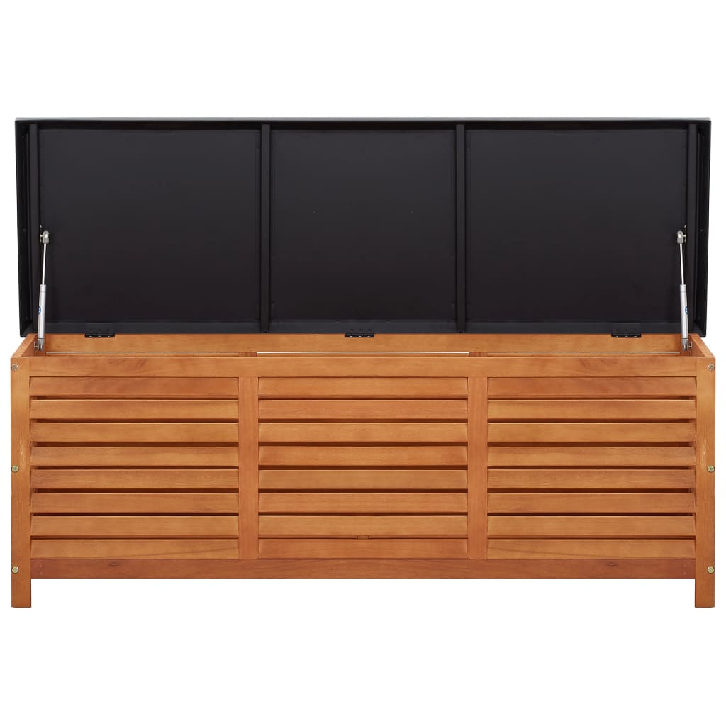 Cassetta portaoggetti per mobili da giardino 150 x 50 x 55 cm in massello di eucalipto 02_0013009