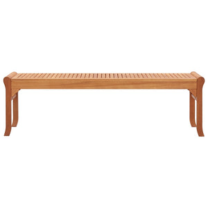 Panca da Giardino 3 Posti 150 cm Legno Massello di Eucalipto 47291