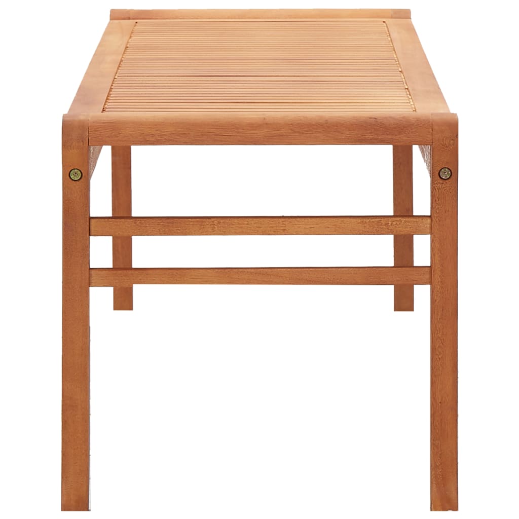 Panca da Giardino 3 Posti 150 cm Legno Massello di Eucalipto 47291