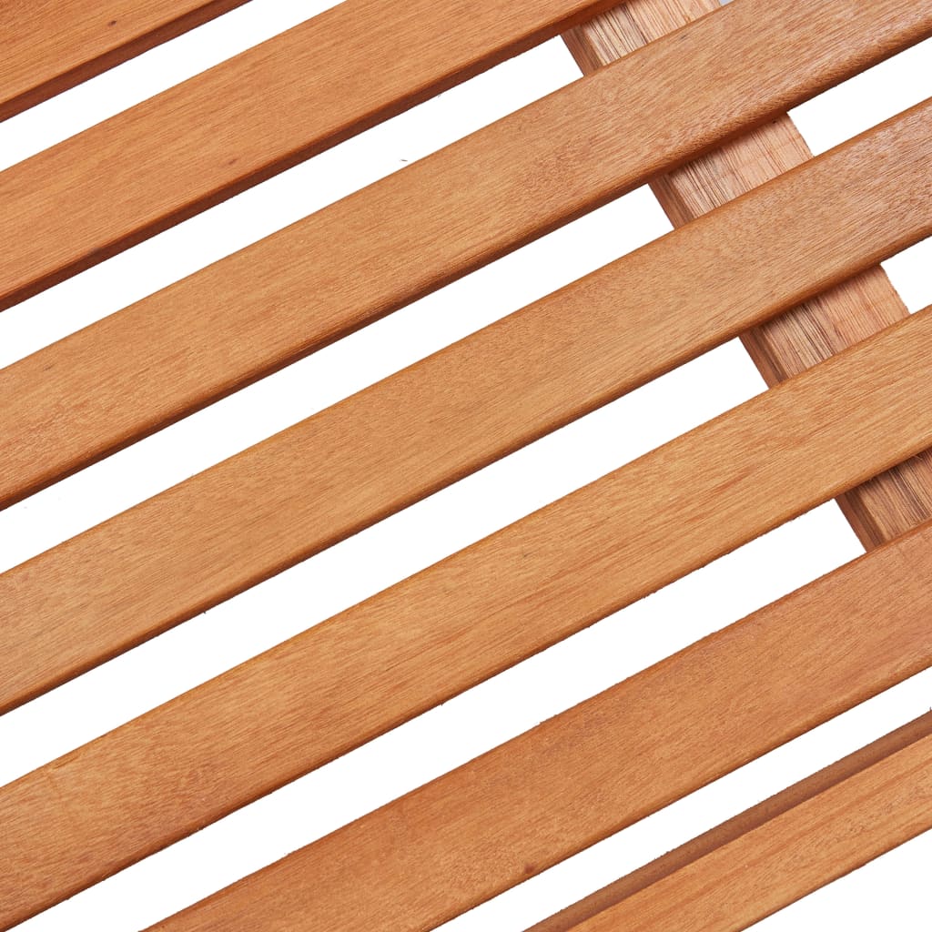 Panchina da Giardino Pieghevole 120 cm Legno Massello Eucalipto 47293