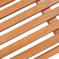 Panchina da Giardino Pieghevole 120 cm Legno Massello Eucalipto 47293