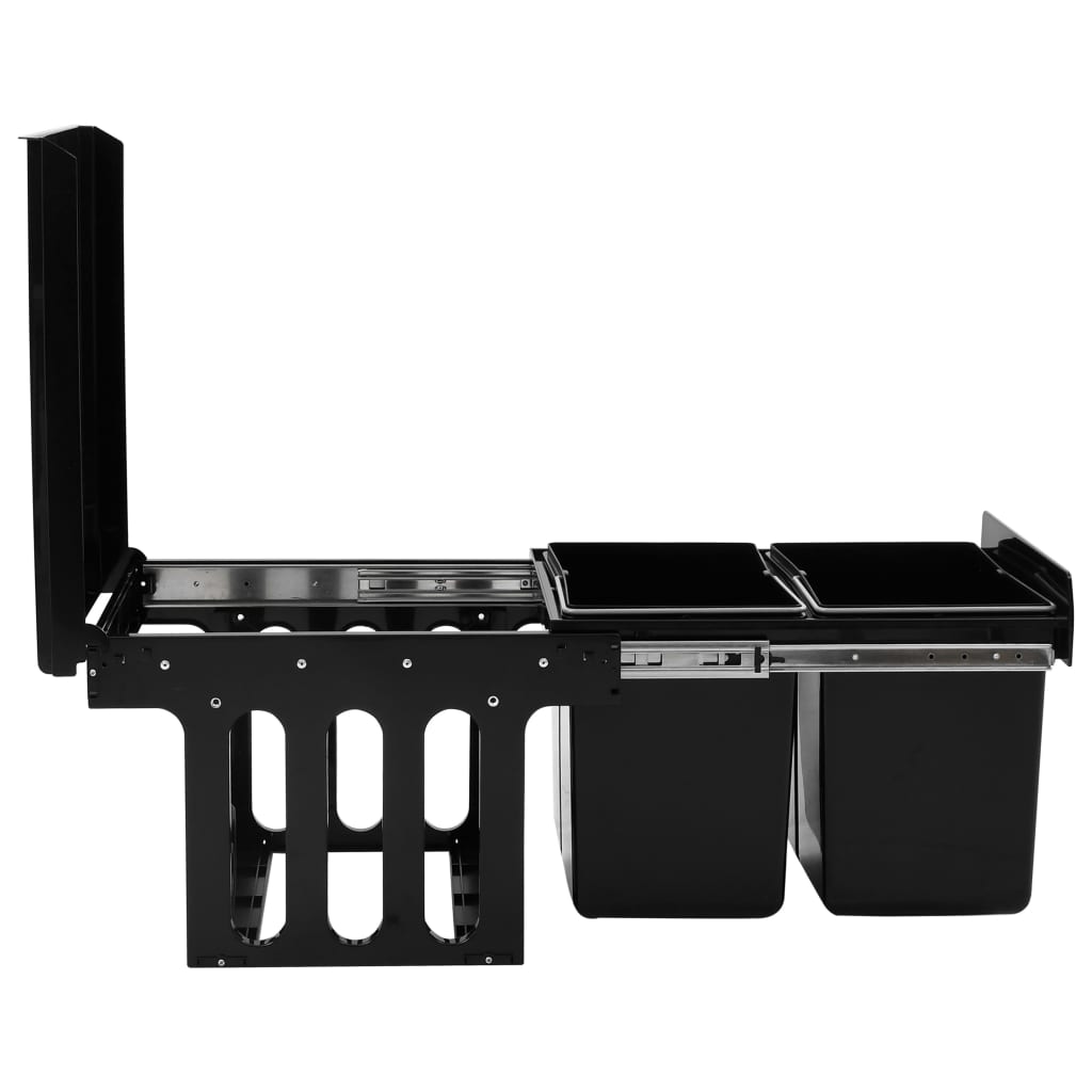 Cestino Estraibile per Mobile Cucina-Scaffale per Cucina Chiusura Ammortizzata 36L 744882