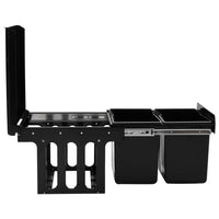 Cestino Estraibile per Mobile Cucina-Scaffale per Cucina Chiusura Ammortizzata 36L 744882