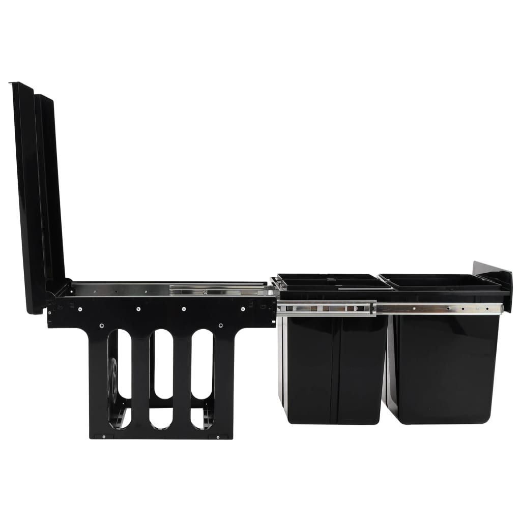 Cestino Estraibile per Mobile Cucina-Scaffale per Cucina Chiusura Ammortizzata 48 L