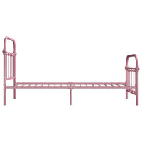 Giroletto-Struttura Letto Rosa in Metallo 90x200 cm 812337