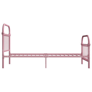 Giroletto-Struttura Letto Rosa in Metallo 90x200 cm 812337