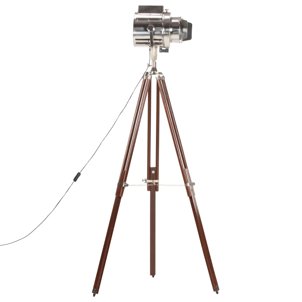 Lampada a Treppiede a Pavimento Legno Massello di Mango 180 cm cod mxl 65407