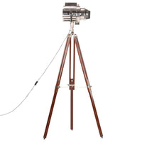 Lampada a Treppiede a Pavimento Legno Massello di Mango 180 cm cod mxl 65407