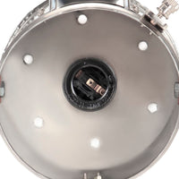 Lampada a Treppiede a Pavimento Nera in Legno di Mango 69 cm 286108