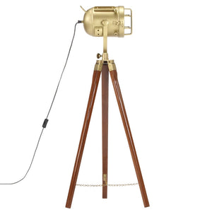 Lampada a Treppiede a Pavimento Legno Massello di Mango 97 cm cod mxl 71463