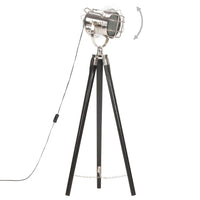 Lampada a Treppiede a Pavimento Nera in Legno di Mango 97 cm cod mxl 60964