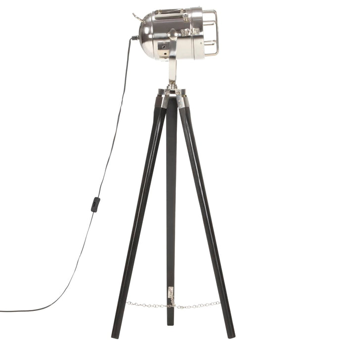 Lampada a Treppiede a Pavimento Nera in Legno di Mango 97 cm cod mxl 60964