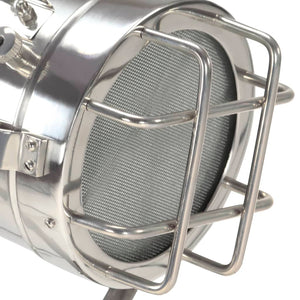 Lampada a Treppiede a Pavimento Nera in Legno di Mango 97 cm 286110