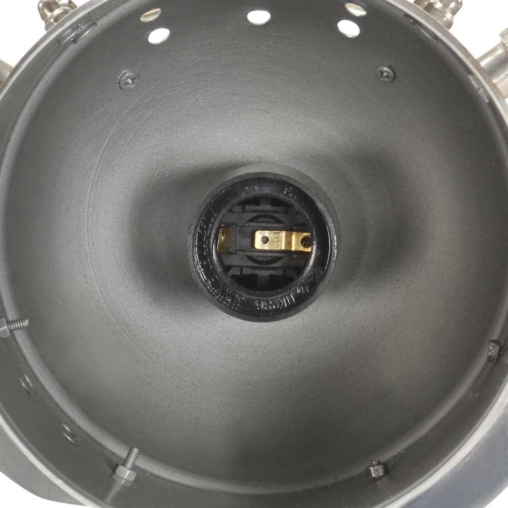 Lampada a Treppiede a Pavimento Nera in Legno di Mango 97 cm 286110