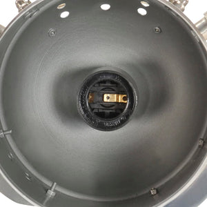 Lampada a Treppiede a Pavimento Nera in Legno di Mango 97 cm 286110