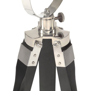 Lampada a Treppiede a Pavimento Nera in Legno di Mango 97 cm cod mxl 60964