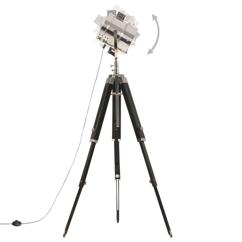 Lampada a Treppiede a Pavimento Legno Massello di Mango 165 cm cod mxl 62025