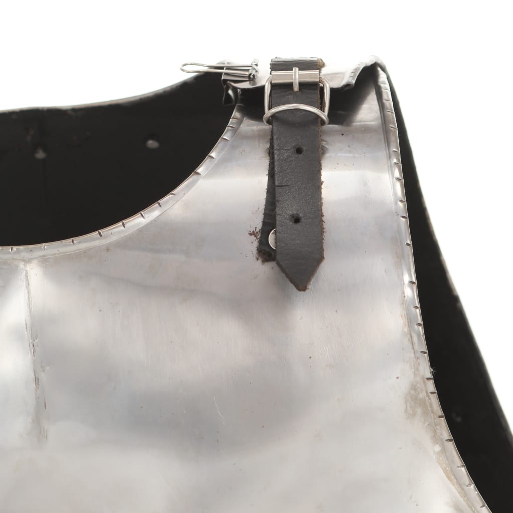 vidaXL Corazza da Cavaliere Medievale Replica LARP Argento in Acciaio