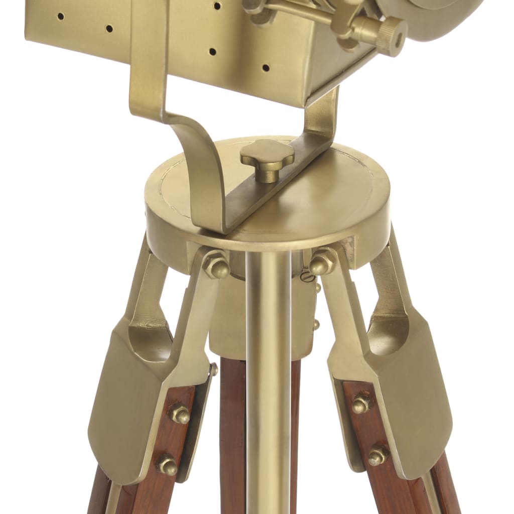 Lampada da Terra a Treppiede Legno Massello di Mango 193 cm 286204