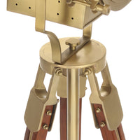 Lampada da Terra a Treppiede Legno Massello di Mango 193 cm 286204