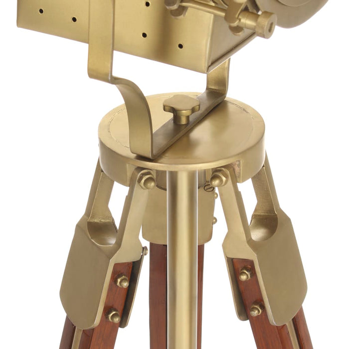 Lampada da Terra a Treppiede Legno Massello di Mango 193 cm 286204