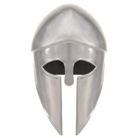 Elmo da Guerriero Greco Antico per LARP in Acciaio Argento