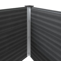 Letto Rialzato da Giardino 250x50x91 cm in WPC Grigio 49058