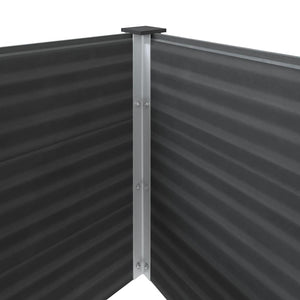 Letto Rialzato da Giardino 250x50x91 cm in WPC Grigio 49058