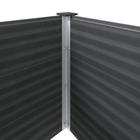 Letto Rialzato da Giardino 250x100x91 cm in WPC Grigio 49060