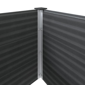 Letto Rialzato da Giardino 250x100x91 cm in WPC Grigio 49060