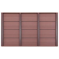 Pedana per Doccia Solare Marrone 101x63x5,5 cm in WPC 49065