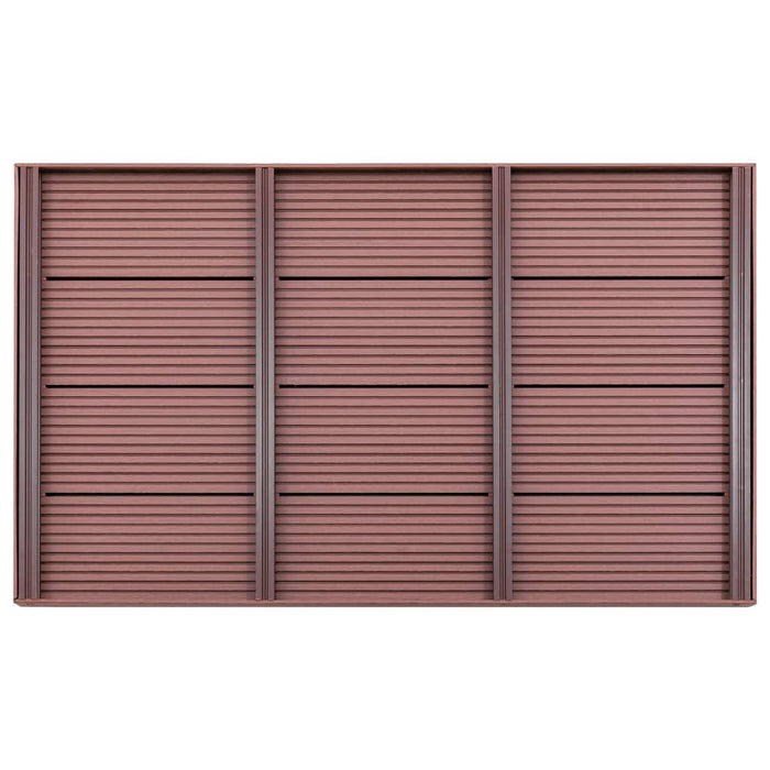 Pedana per Doccia Solare Marrone 101x63x5,5 cm in WPC 49065