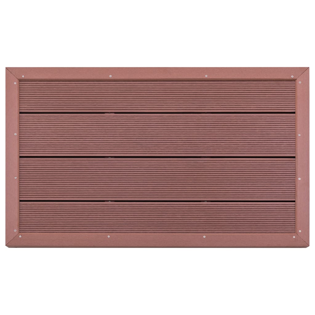 Pedana per Doccia Solare Marrone 101x63x5,5 cm in WPC 49065