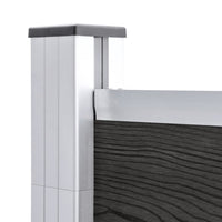 Pannello di Recinzione in WPC 180x186 cm Grigio 49067