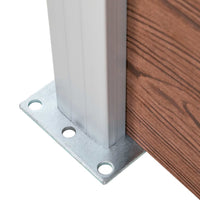 Pannello di Recinzione in WPC 175x186 cm Marrone cod mxl 12928