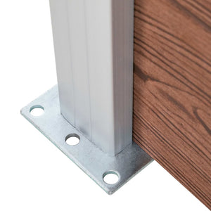 Pannello di Recinzione in WPC 175x186 cm Marrone cod mxl 12928