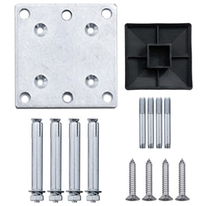 Pannello di Recinzione in WPC 175x186 cm Marrone cod mxl 12928