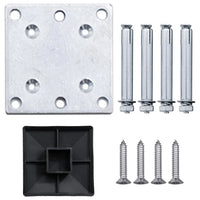 Pannello di Recinzione in WPC 95x(105-180) cm Marrone cod mxl 17000