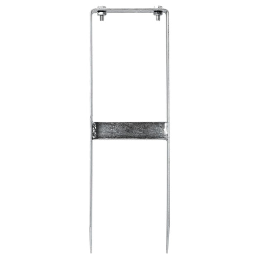 Picchetti di Terra 2 pz per Recinzione WPC in Acciaio 40 cm 49080