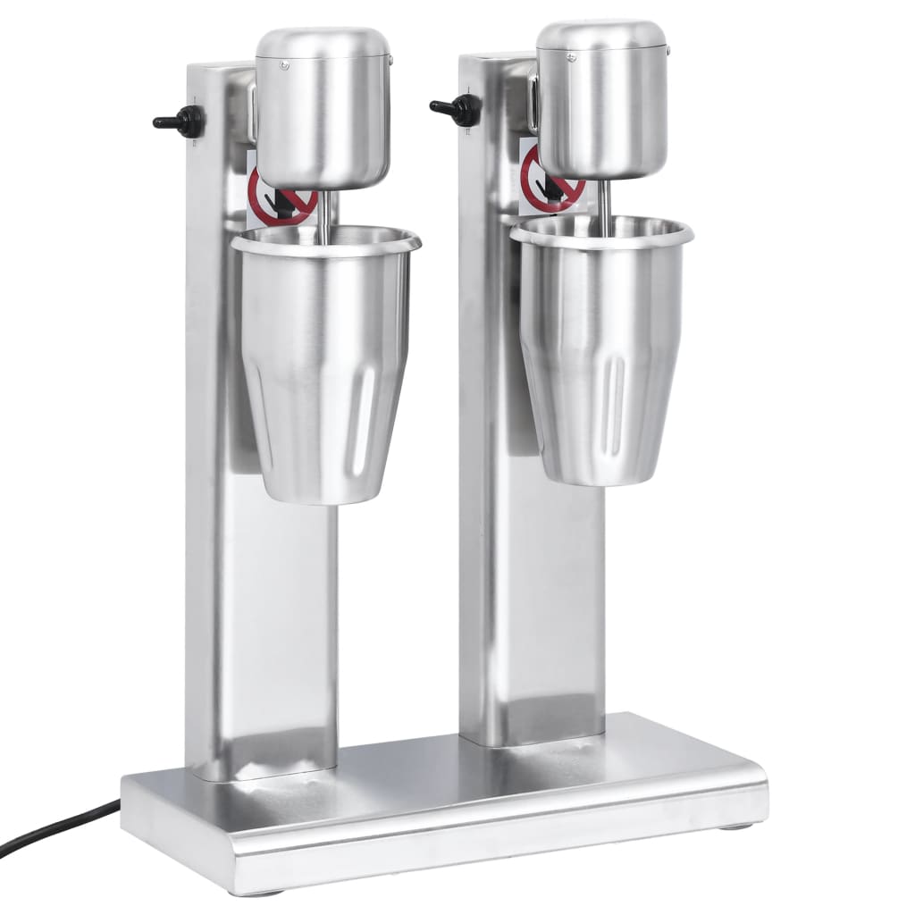 Frullatore per Milkshake con Tazza Doppia in Acciaio Inox 2 L 51086