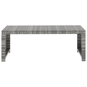 Set Divani da Giardino 5 pz con Cuscini in Polyrattan Grigio 48134