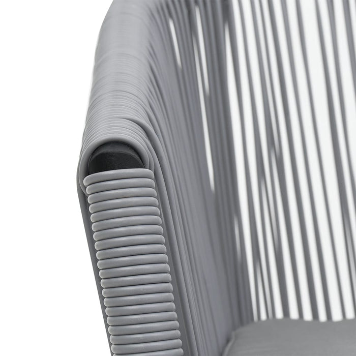 Sedie da Giardino 2 pz-Sedia da esterno Antracite in Rattan PE