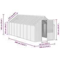 Serra Antracite in Alluminio 9,31 m² 48214