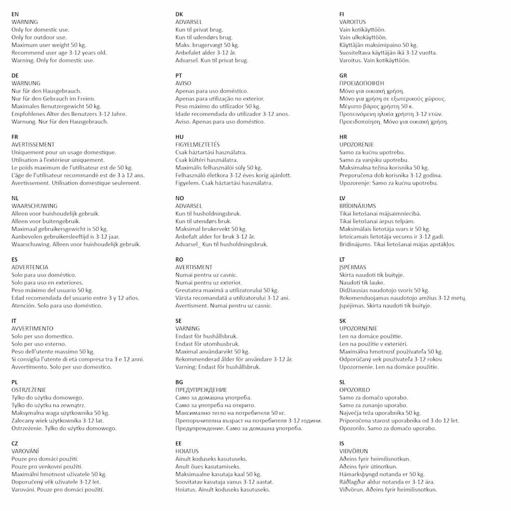 Seggiolini per Altalena con Corde 2 pz Blu 37x15 cm Polietilene 92307