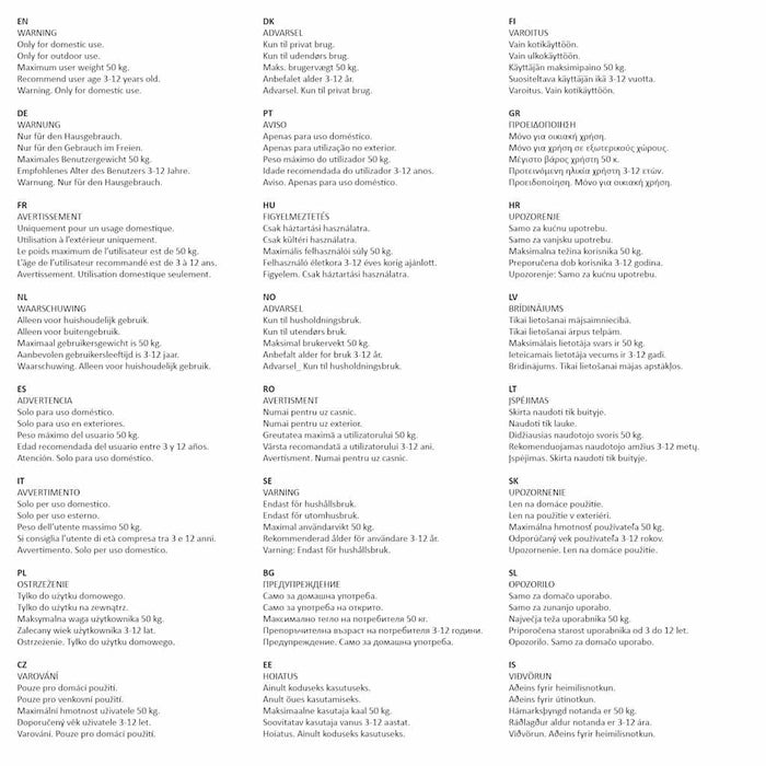 Seggiolini per Altalena con Corde 2 pz Blu 37x15 cm Polietilene 92307