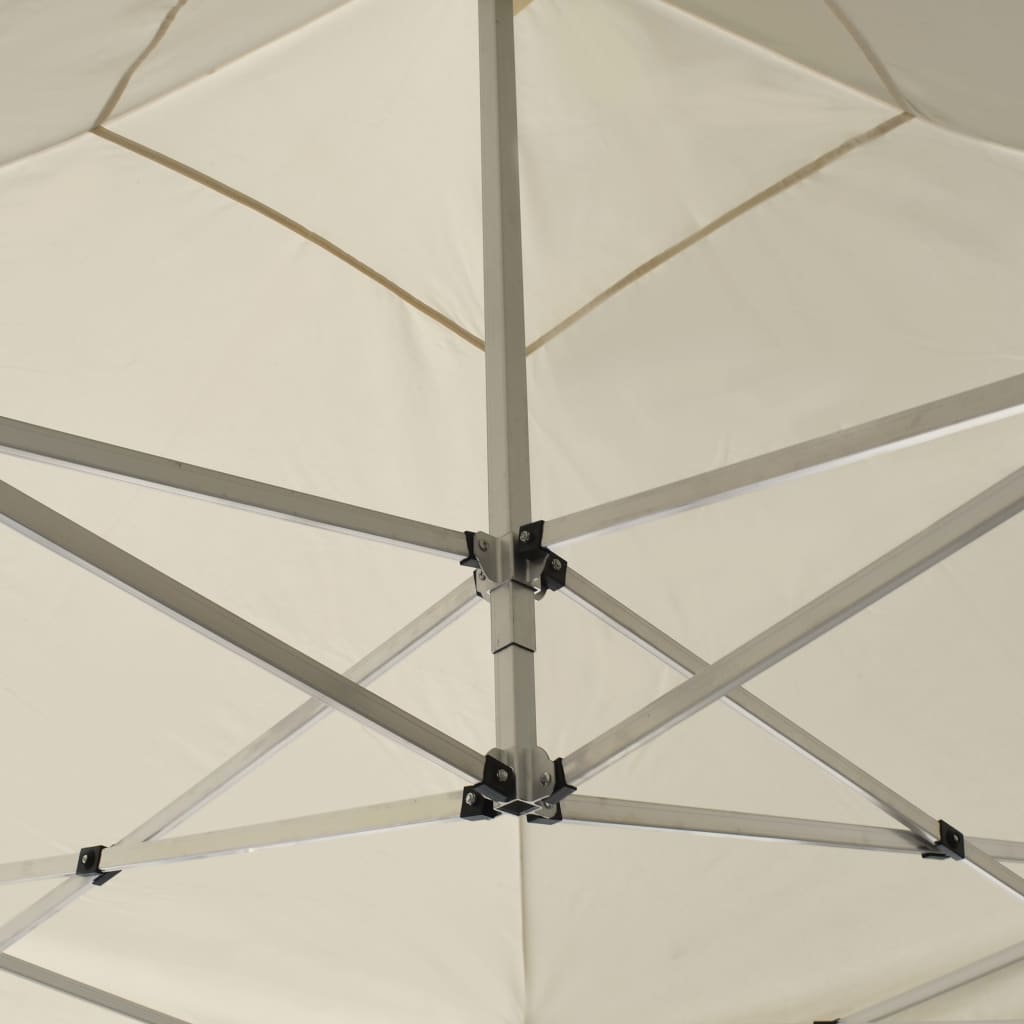 Gazebo Professionale Pieghevole Alluminio 2x2 m Crema 48925