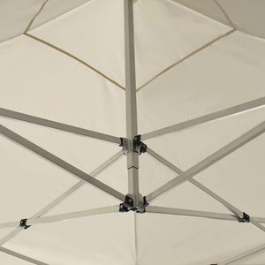 Gazebo Professionale Pieghevole Alluminio 2x2 m Crema 48925