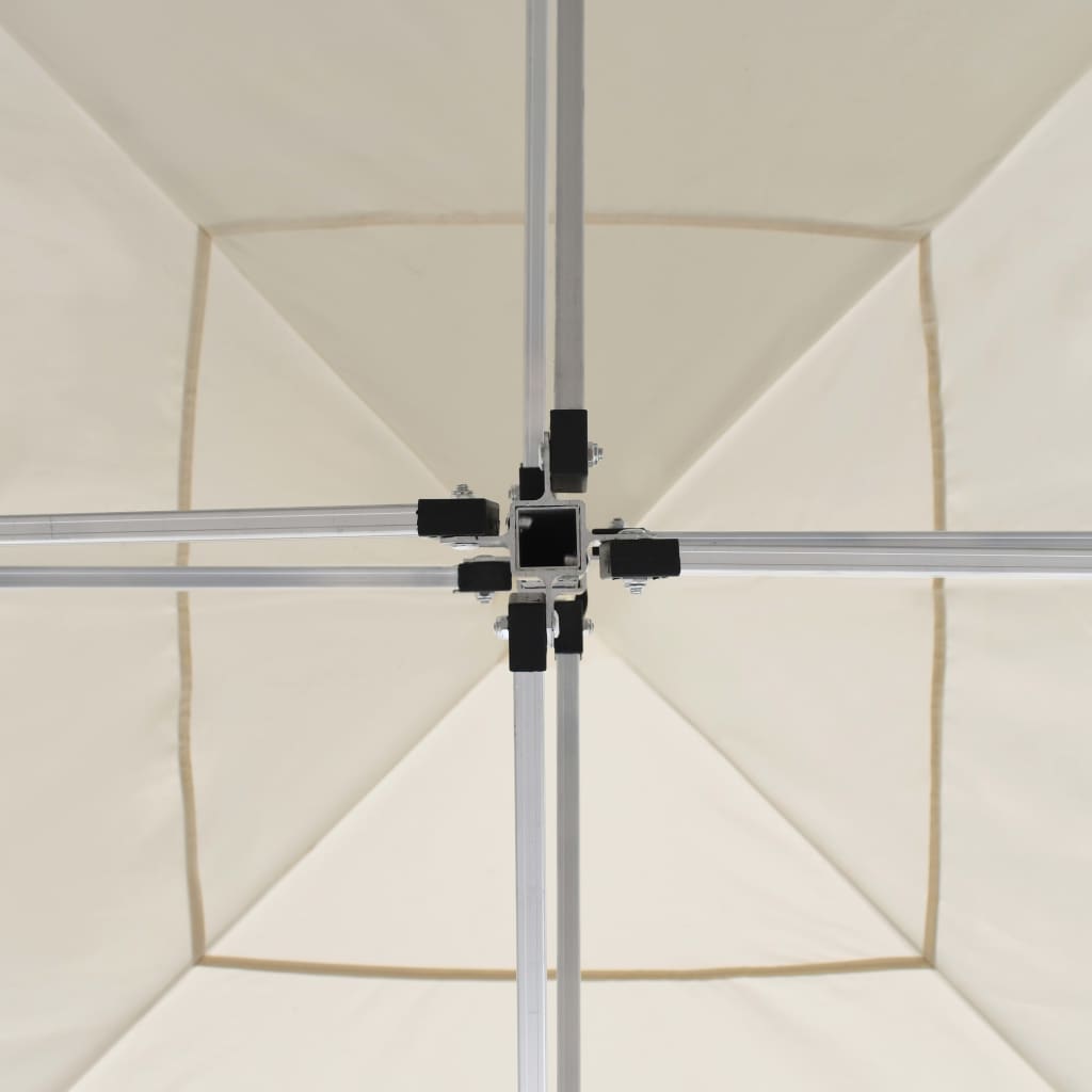 Gazebo Professionale Pieghevole Alluminio 2x2 m Crema 48925