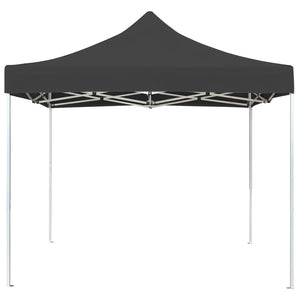 Gazebo Professionale Pieghevole Alluminio 2x2 m Antracite 48927