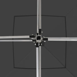 Gazebo Professionale Pieghevole Alluminio 2x2 m Antracite 48927